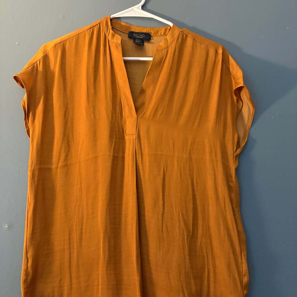Rachel Rov V-Neck Chiffon Lightweight Career Top